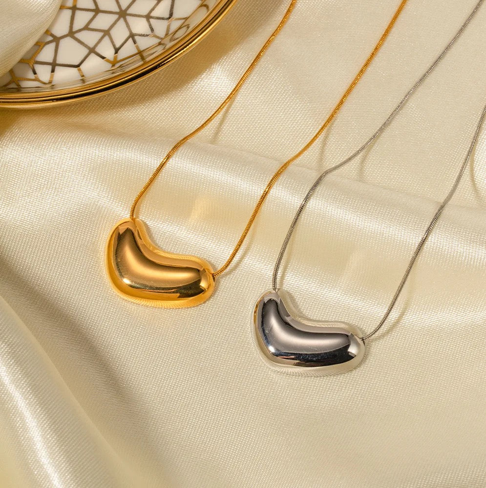 Set of Silver & Gold Layered Necklaces for Women